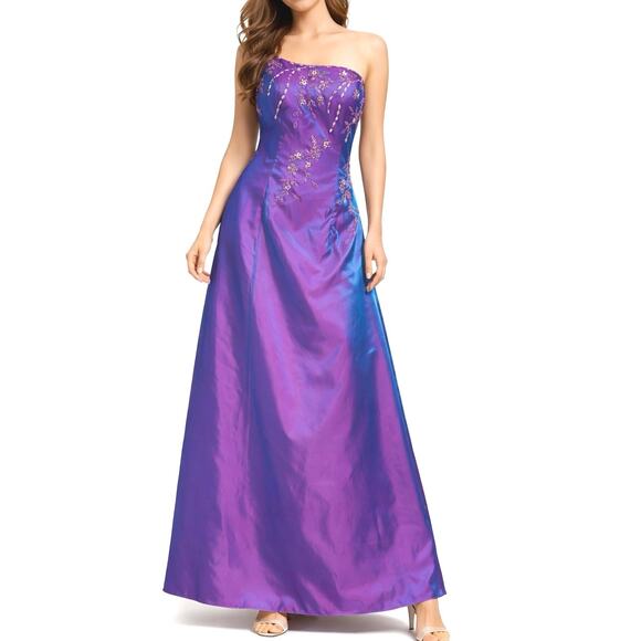 infant marine corps dress blues A Line Blue Prom Dresses,Ombre Prom Dress, Evening Dresses – Hoprom main image 0